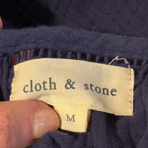 💸⬇️🎉HOST PICK🎉*EUC* Cloth & Stone Women Blue Jumpsuit with Pockets | Size M - Picture 10 of 12